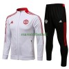 Manchester United Ensemble Vestes d'Entraînement 22-23 Blanche Pour Homme